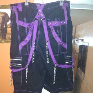 Black and purple TRIPP NYC shorts